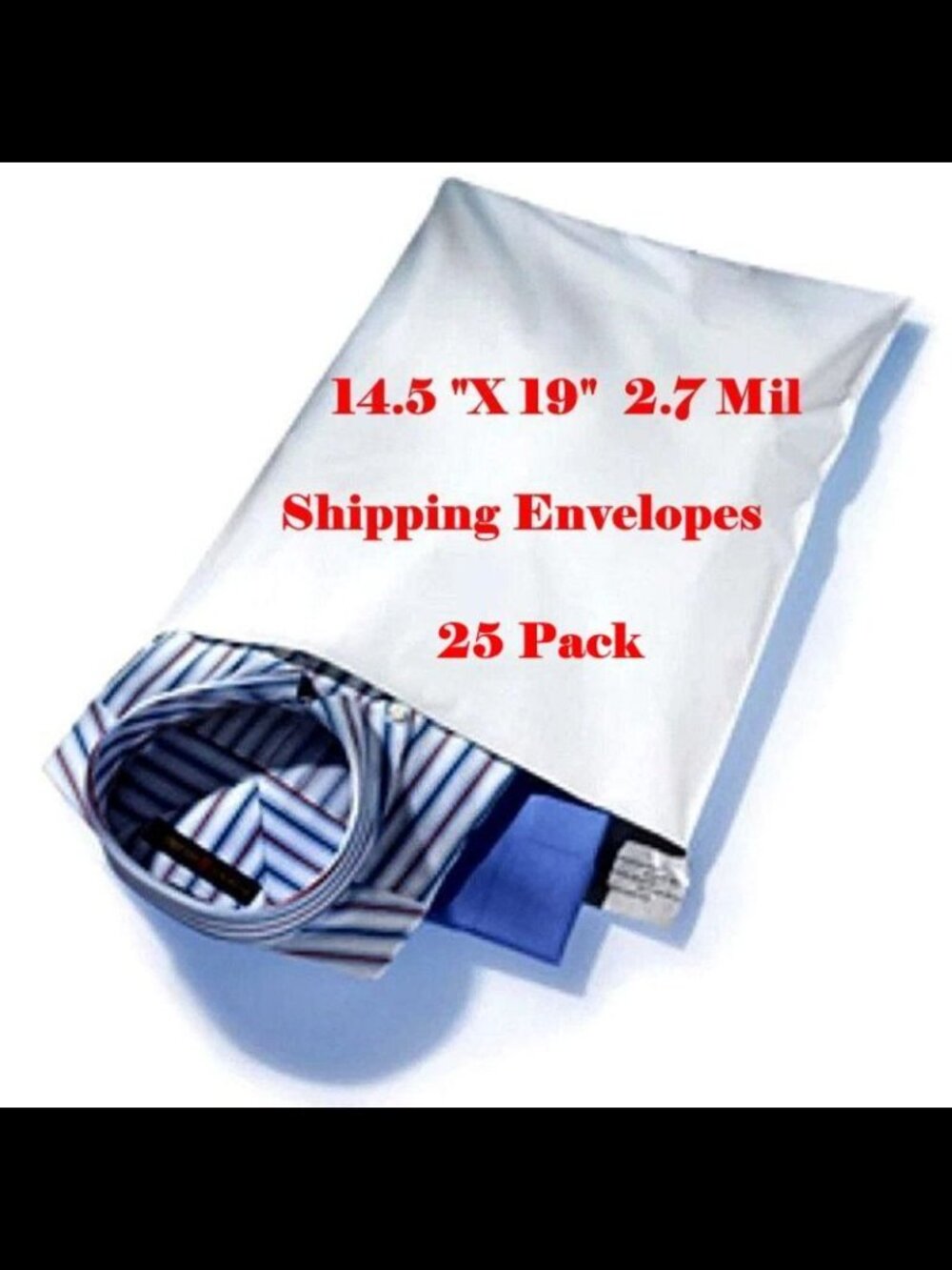 25 Pack 14.5 X 19" Poly Mailing Shipping Envelopes